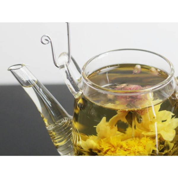 Blooming Teapot - Clear Glass Teapot for Flowering Tea - Image 2