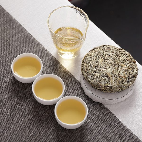 2025 Silver Needle White Tea Cake - Bai Hao Yin Zhen 100g - Image 4
