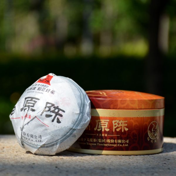 2022 ‘Gao Yuan Chen’ Raw Pu Erh Tuocha Tea in Metal Tin 100g - Image 4