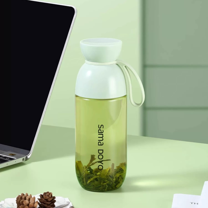 Tritan Water Bottle, Cold Brew Tea/Fruit Infuser, Mint Green 530ml - Image 6