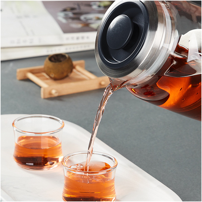 Glass Teapot with Stainless Steel Infuser, Kamjove 560ml - Image 6