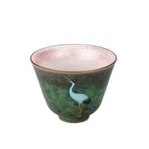 Ceramic ‘Noble Crane’ Yu Lan Gongfu Tea Tasting Cups 70ml