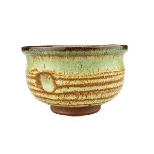 Green Glazed Ceramic '2 Finger' Tea Cup 100ml