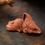 Sleepy Baby Nine-Tails Fox Tea Pet, Kitsune